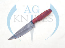Load image into Gallery viewer, Handmade 1095 Steel Acid Wash Blade Hunting Knife with Wood Handle 10'' - Cowboyknives by AGKNIVESUSA