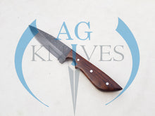 Load image into Gallery viewer, Handmade 1095 Steel Acid Wash Blade Hunting Knife with Wood Handle 10'' - Cowboyknives by AGKNIVESUSA