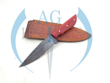 Load image into Gallery viewer, Handmade 1095 Steel Acid Wash Blade Hunting Knife with Wood Handle 10'' - Cowboyknives by AGKNIVESUSA