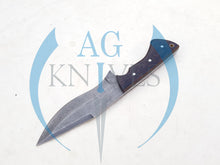 Load image into Gallery viewer, Handmade 1095 Steel Acid Wash Blade Hunting Knife with Wood Handle 10'' - Cowboyknives by AGKNIVESUSA