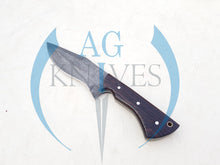 Load image into Gallery viewer, Handmade 1095 Steel Acid Wash Blade Hunting Knife with Wood Handle 10'' - Cowboyknives by AGKNIVESUSA