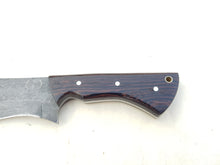 Load image into Gallery viewer, Handmade 1095 Steel Acid Wash Blade Hunting Knife with Wood Handle 10'' - Cowboyknives by AGKNIVESUSA