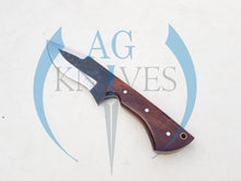 Load image into Gallery viewer, Handmade 1095 Steel Blade Hunting Knife with Wood Handle 10'' - Cowboyknives by AGKNIVESUSA