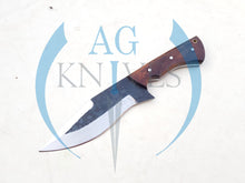 Load image into Gallery viewer, Handmade 1095 Steel Blade Hunting Knife with Wood Handle 10'' - Cowboyknives by AGKNIVESUSA