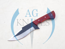 Load image into Gallery viewer, Handmade 1095 Steel Blade Hunting Knife with Wood Handle 10'' - Cowboyknives by AGKNIVESUSA