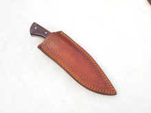 Load image into Gallery viewer, Handmade 1095 Steel Blade Hunting Knife with Wood Handle 10'' - Cowboyknives by AGKNIVESUSA