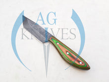 Load image into Gallery viewer, Handmade 1095 Steel Tanto Blade Hunting Knife with Color Sheet Handle 10'' - Cowboyknives by AGKNIVESUSA
