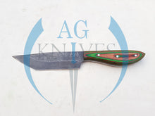 Load image into Gallery viewer, Handmade 1095 Steel Tanto Blade Hunting Knife with Color Sheet Handle 10'' - Cowboyknives by AGKNIVESUSA