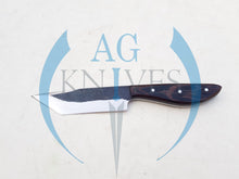 Load image into Gallery viewer, Handmade 1095 Steel Tanto Blade Hunting Knife with Wood Handle 10'' - Cowboyknives by AGKNIVESUSA