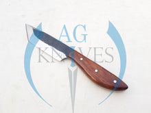 Load image into Gallery viewer, Handmade 1095 Steel Tanto Blade Hunting Knife with Wood Handle 10'' - Cowboyknives by AGKNIVESUSA