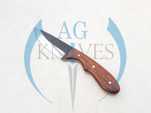 Load image into Gallery viewer, Handmade 1095 Steel Blade Hunting Knife with Wood Handle 10'' - Cowboyknives by AGKNIVESUSA