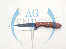 Load image into Gallery viewer, Handmade 1095 Steel Blade Hunting Knife with Wood Handle 10'' - Cowboyknives by AGKNIVESUSA