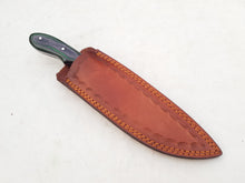 Load image into Gallery viewer, Handmade 1095 Steel Acid Wash Blade Hunting Knife with Color Sheet Handle 10'' - Cowboyknives by AGKNIVESUSA