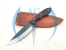 Load image into Gallery viewer, Handmade 1095 Steel Blade Hunting Knife with Wood Handle 10'' - Cowboyknives by AGKNIVESUSA