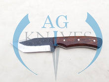 Load image into Gallery viewer, Handmade 1095 Steel Tanto Blade Hunting Knife with Wood Handle 8.5'' - Cowboyknives by AGKNIVESUSA