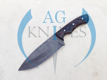 Load image into Gallery viewer, Handmade 1095 Steel Acid Wash Blade Hunting Knife with Wood Handle 10'' - Cowboyknives by AGKNIVESUSA