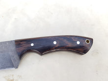 Load image into Gallery viewer, Handmade 1095 Steel Acid Wash Blade Hunting Knife with Wood Handle 10'' - Cowboyknives by AGKNIVESUSA