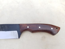 Load image into Gallery viewer, Handmade 1095 Steel Blade Hunting Knife with Wood Handle 10'' - Cowboyknives by AGKNIVESUSA