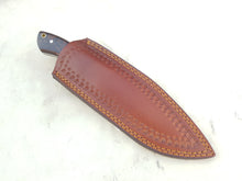 Load image into Gallery viewer, Handmade 1095 Steel Acid Wash Blade Hunting Knife with Wood Handle 10'' - Cowboyknives by AGKNIVESUSA