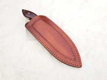 Load image into Gallery viewer, Handmade Damascus Steel Hunting Skinner Knife with Wood Handle 9'' - Cowboyknives by AGKNIVESUSA