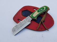 Load image into Gallery viewer, Fixed Blade Handmade Cowboy Bull Cutter Belt Knife with Leather Sheath Gift for Men, Women, Friends, Husband,Father - Cowboyknives by AGKNIVESUSA