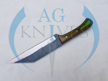 Load image into Gallery viewer, Handmade High Carbon Steel Viking Seax Knife with Color Sheet Handle - Cowboyknives by AGKNIVESUSA