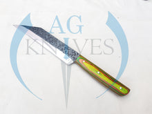 Load image into Gallery viewer, Handmade High Carbon Steel Viking Seax Knife with Color Sheet Handle - Cowboyknives by AGKNIVESUSA