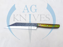 Load image into Gallery viewer, Handmade High Carbon Steel Viking Seax Knife with Color Sheet Handle - Cowboyknives by AGKNIVESUSA
