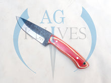 Load image into Gallery viewer, Handmade High Carbon Steel Hunting Skinner Knife with Color Sheet Handle - Cowboyknives by AGKNIVESUSA