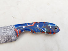 Load image into Gallery viewer, Handmade Damascus Steel Hunting Skinner Knife with Resin Handle 9'' - Cowboyknives by AGKNIVESUSA