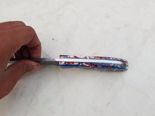 Load image into Gallery viewer, Handmade Damascus Steel Hunting Skinner Knife with Resin Handle 9'' - Cowboyknives by AGKNIVESUSA