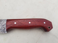 Load image into Gallery viewer, Full Tang Handmade Damascus Steel Hunting Knife with Wood Handle 10'' - Cowboyknives by AGKNIVESUSA