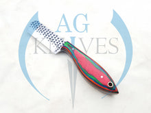 Load image into Gallery viewer, Fixed Blade Handmade Cowboy Belt Knife with Leather Sheath Gift for Men Father 7'' - Cowboyknives by AGKNIVESUSA