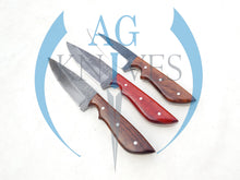 Load image into Gallery viewer, lot of 3 Handmade High Carbon Steel Hunting Skinner Knives 10'' - Cowboyknives by AGKNIVESUSA