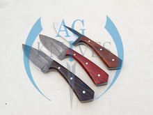 Load image into Gallery viewer, lot of 3 Handmade High Carbon Steel Hunting Skinner Knives with Wood Handle 9'' - Cowboyknives by AGKNIVESUSA