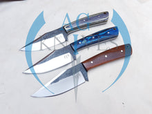 Load image into Gallery viewer, lot of 3 Handmade High Carbon Steel Hunting Skinner Knives 10'' - Cowboyknives by AGKNIVESUSA