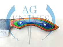 Load image into Gallery viewer, Handmade High Carbon Steel Hunting Skinner Knife with Color Sheet Handle 9'' - Cowboyknives by AGKNIVESUSA