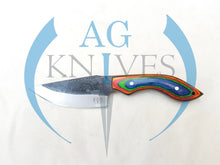 Load image into Gallery viewer, Handmade High Carbon Steel Hunting Skinner Knife with Color Sheet Handle 9'' - Cowboyknives by AGKNIVESUSA