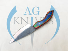 Load image into Gallery viewer, Handmade High Carbon Steel Hunting Skinner Knife with Color Sheet Handle 9'' - Cowboyknives by AGKNIVESUSA