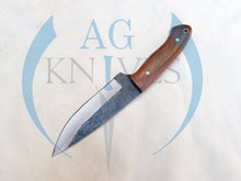 Load image into Gallery viewer, Handmade High Carbon Steel Hunting Skinner Knife with Wood Handle 9'' - Cowboyknives by AGKNIVESUSA