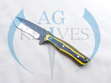 Load image into Gallery viewer, Handmade High Carbon Steel Hunting Knife with Color Sheet Handle 10'' - Cowboyknives by AGKNIVESUSA