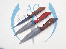 Load image into Gallery viewer, lot of 3 Handmade High Carbon Steel Hunting Skinner Knives 10'' - Cowboyknives by AGKNIVESUSA