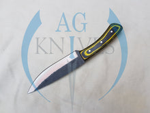 Load image into Gallery viewer, Handmade High Carbon Steel Hunting Knife with Color Sheet Handle 10'' - Cowboyknives by AGKNIVESUSA