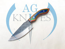 Load image into Gallery viewer, Handmade High Carbon Steel Hunting Skinner Knife with Color Sheet Handle 9'' - Cowboyknives by AGKNIVESUSA