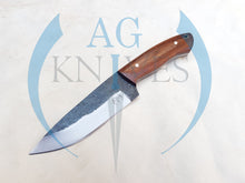 Load image into Gallery viewer, Handmade High Carbon Steel Hunting Skinner Knife with Wood Handle 9'' - Cowboyknives by AGKNIVESUSA
