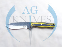 Load image into Gallery viewer, Handmade High Carbon Steel Hunting Knife with Color Sheet Handle 10'' - Cowboyknives by AGKNIVESUSA