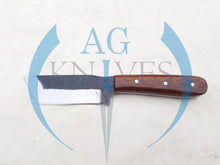 Load image into Gallery viewer, Handmade High Carbon Steel Hunting Tanto Blade Knife with Wood Handle 9'' - Cowboyknives by AGKNIVESUSA