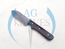 Load image into Gallery viewer, Handmade High Carbon Steel Hunting Knife with Wood Handle 10.25'' - Cowboyknives by AGKNIVESUSA