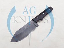 Load image into Gallery viewer, Handmade High Carbon Steel Hunting Knife with Wood Handle 10.25'' - Cowboyknives by AGKNIVESUSA