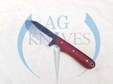 Load image into Gallery viewer, Handmade High Carbon Steel Hunting Tanto Blade Knife with Color Sheet Handle 9'' - Cowboyknives by AGKNIVESUSA